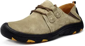 Men Casual Leather Sneakers Loafers Oxford Driving Outdoor Walking Fashion Hiking Shoes Workout Footwear Flats