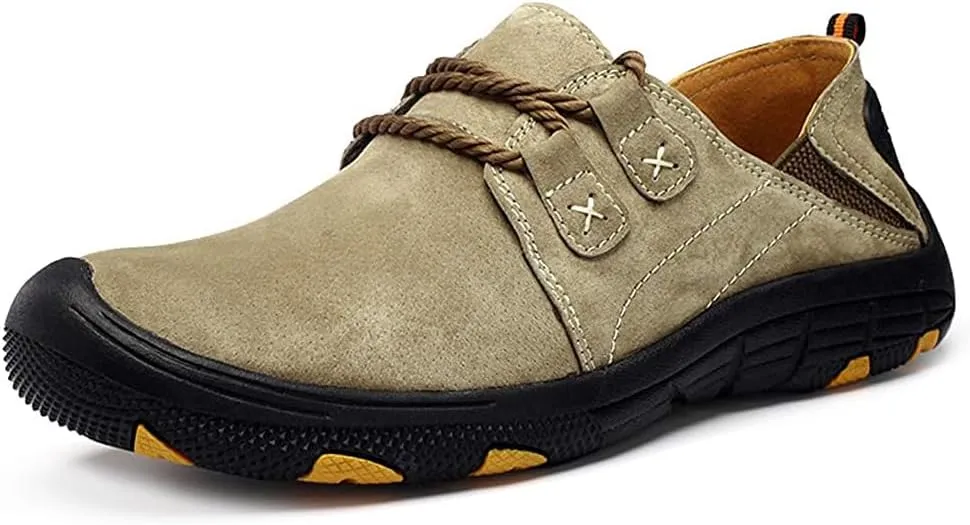 Men Casual Leather Sneakers Loafers Oxford Driving Outdoor Walking Fashion Hiking Shoes Workout Footwear Flats