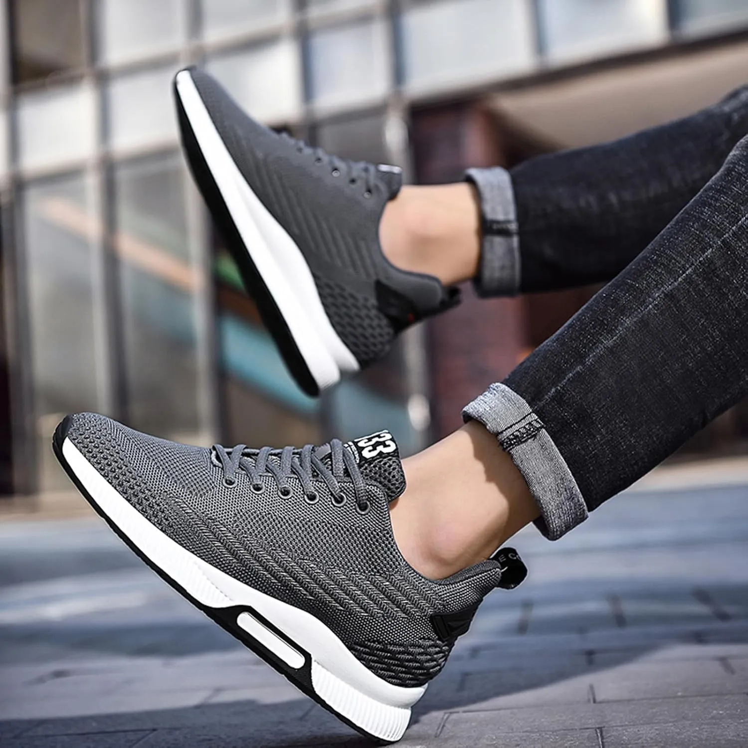 Men Elevator Sneakers Invisible Height Increasing 2.4 Inches Taller Elevator Sports Women Mesh Breathable Outdoor Casual Lace up Fashion Shoes