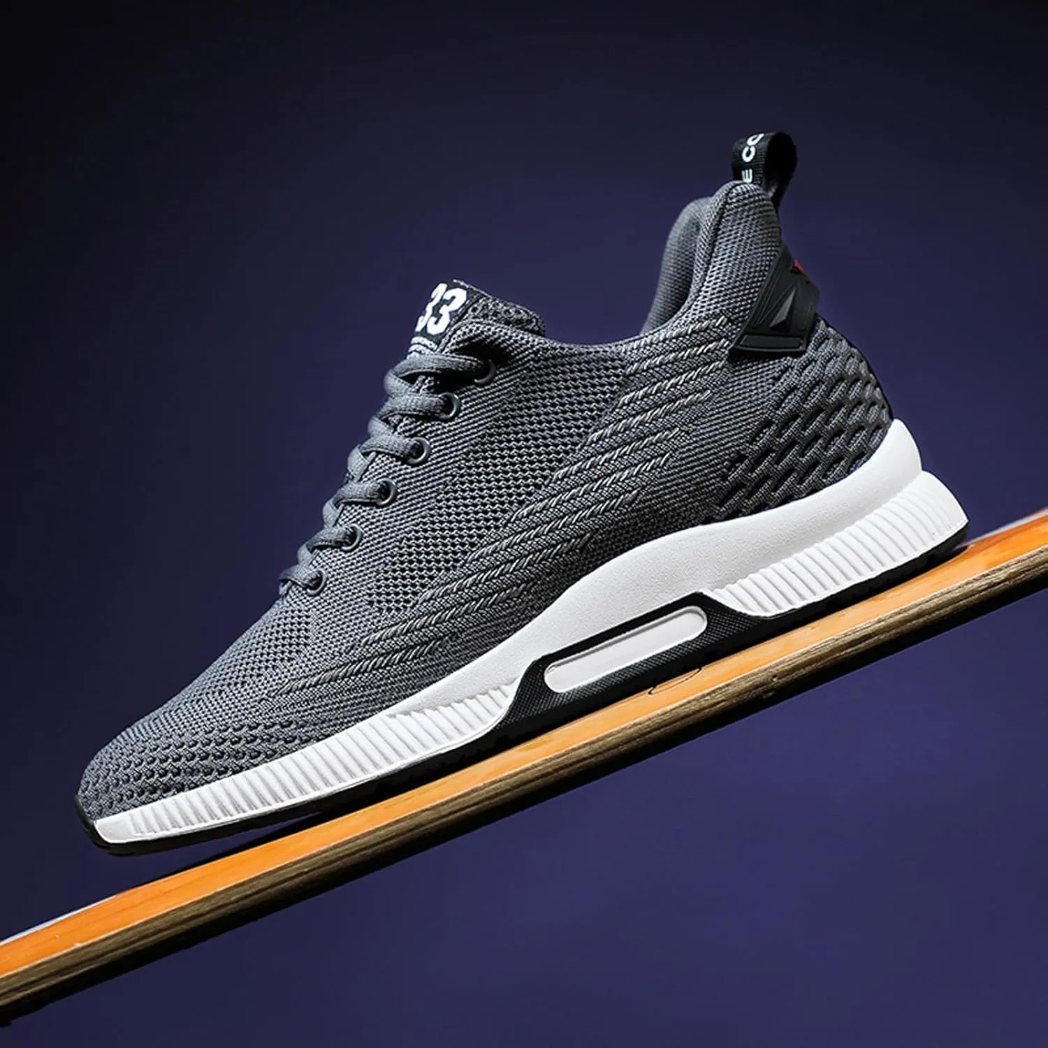 Men Elevator Sneakers Invisible Height Increasing 2.4 Inches Taller Elevator Sports Women Mesh Breathable Outdoor Casual Lace up Fashion Shoes