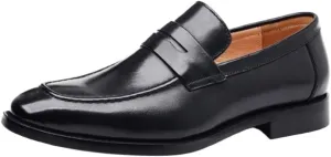 Men Leather Oxford Loafers Business Wedding Party Casual Dress Shoes Comfortable