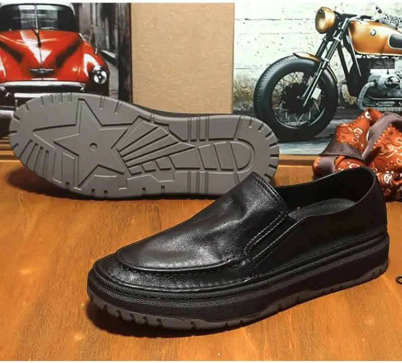 Men-Slip on Summer Walking Moccasins Casual Shoes for Men's Outdoor Activities Comfortable Cowhide Soles Non-Slip Walking Loafers Shoes for Driving Wedding Indoor Size