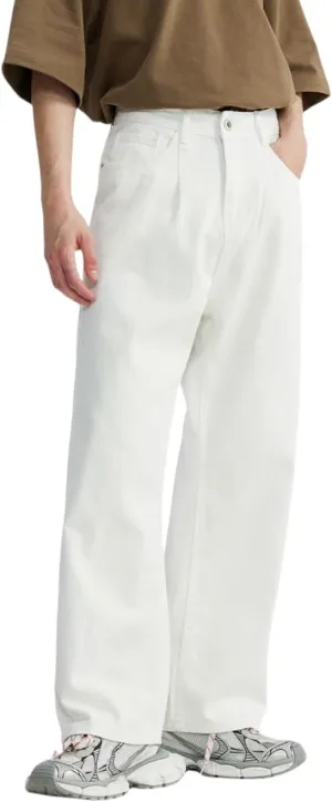 Mens Baggy Jeans Y2k Loose Fit Skater Jeans Casual Vintage Plain Wide Leg Grunge Pants Straight Leg Hip Hop Denim Jeans