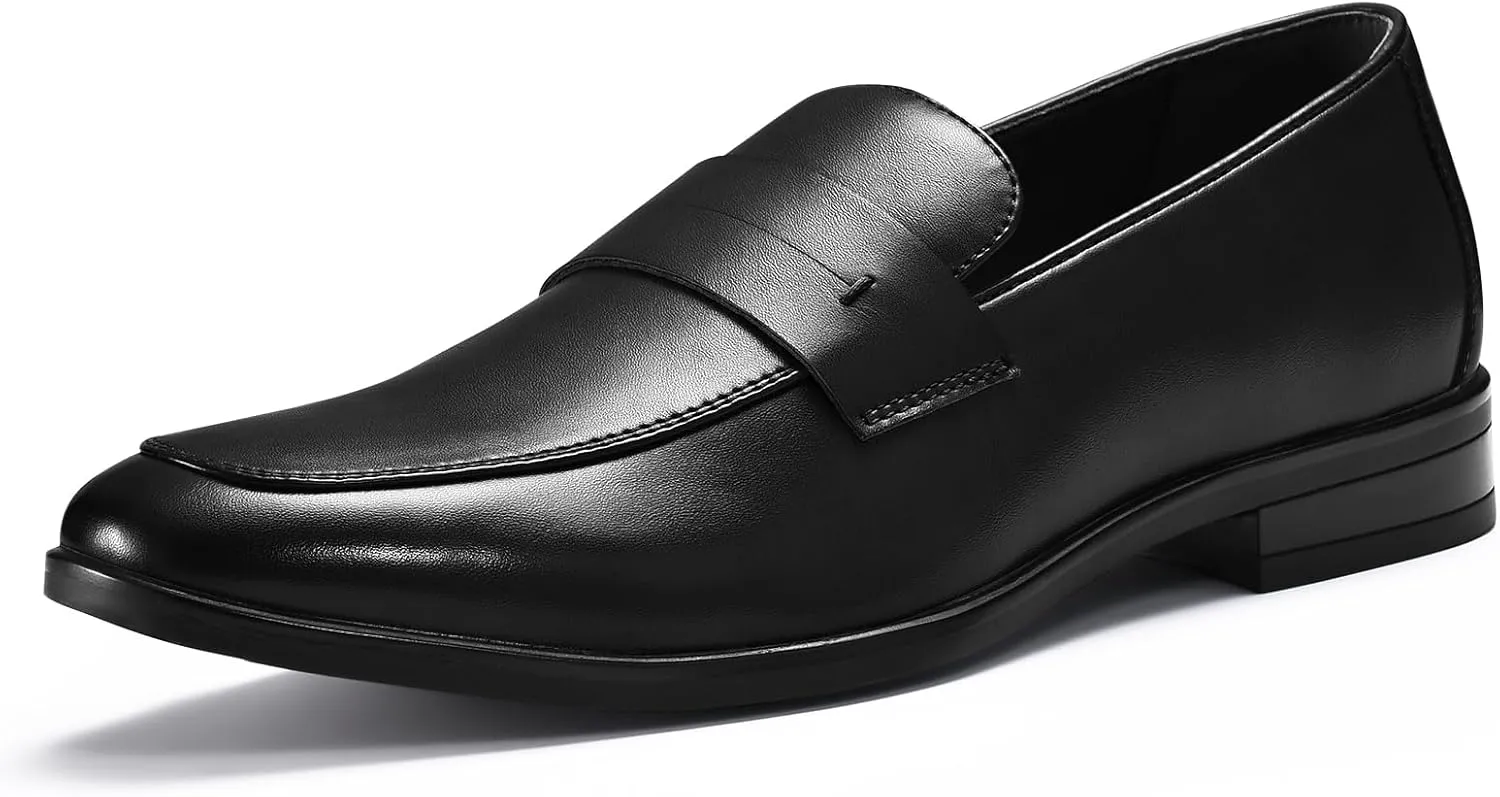 Mens Casual Dress Penny Loafers, Slip on Dress Shoes for Men, Business Casual Shoes Men, Slip on Loafers for Men Comfort