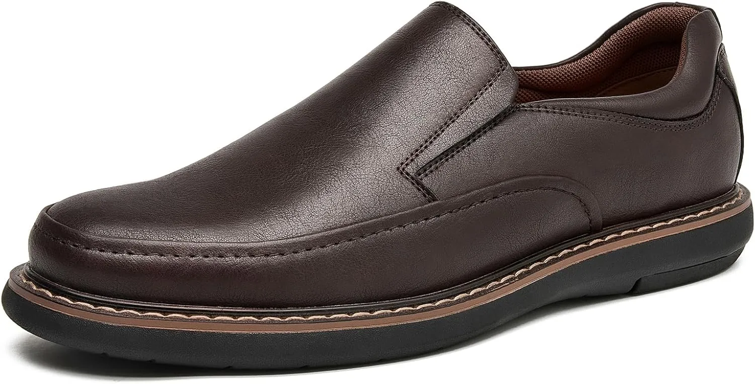 Men's Casual Loafers Slip On Dress Shoes Comfortable Leather Walking Shoes Lightweight Driving Moccasin Loafers