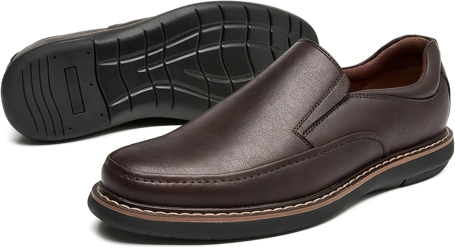 Men's Casual Loafers Slip On Dress Shoes Comfortable Leather Walking Shoes Lightweight Driving Moccasin Loafers