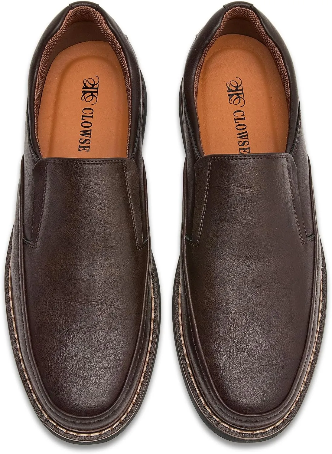 Men's Casual Loafers Slip On Dress Shoes Comfortable Leather Walking Shoes Lightweight Driving Moccasin Loafers