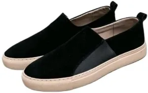 Men's Casual Summer Breathable Soft Sole Slip-Ons Penny Loafers Suede Slippers