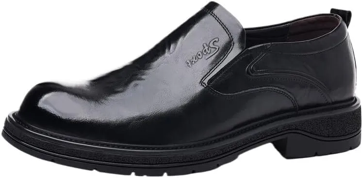 Mens Dress Oxford Formal Shoes Leather Business Shoes Lightweight All-Day Comfort Non-Slip Soft Sole Penny