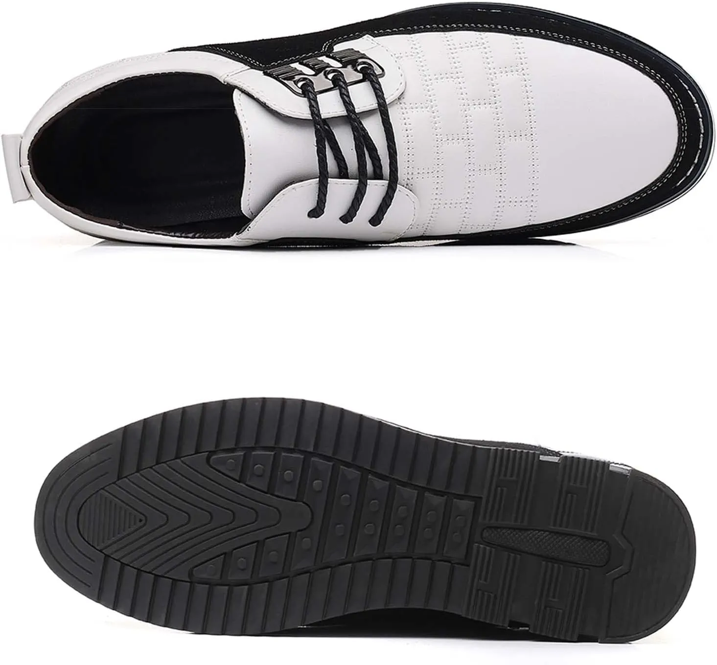 Mens Dress Shoes Casual Business Oxford Derby Orthopedic Leather Shoes Simple Lace-up Walk Loafers Flats Shoes for Men