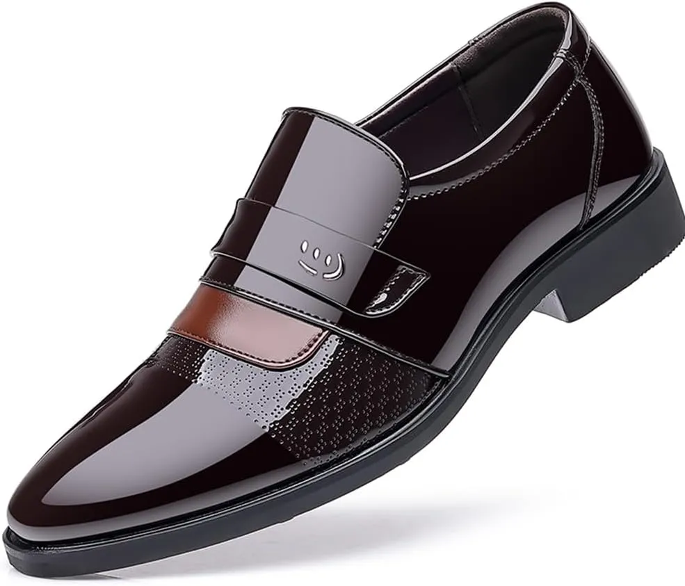 Men's Dress Shoes Casual Oxford Slip on Shoes Business Formal Tuxedo Shoes