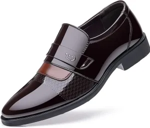 Men's Dress Shoes Casual Oxford Slip on Shoes Business Formal Tuxedo Shoes