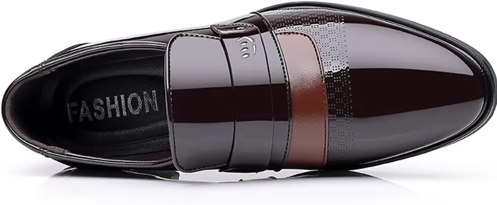 Men's Dress Shoes Casual Oxford Slip on Shoes Business Formal Tuxedo Shoes