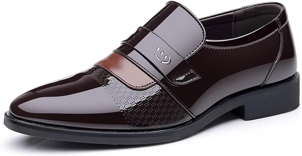 Men's Dress Shoes Casual Oxford Slip on Shoes Business Formal Tuxedo Shoes