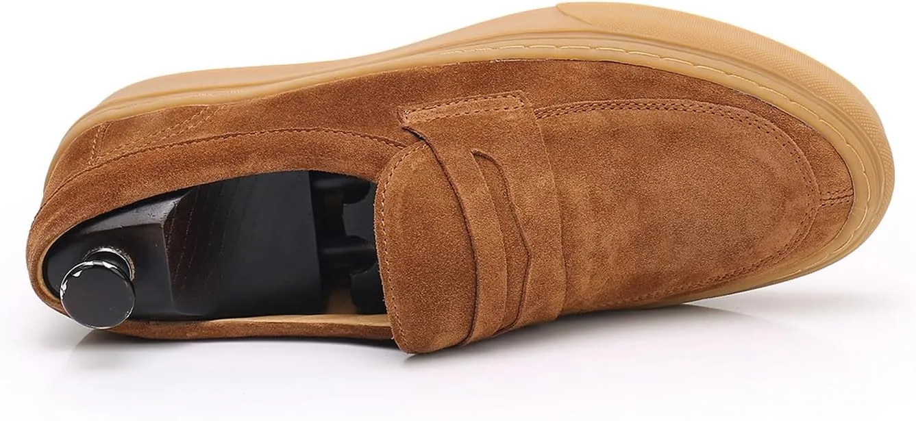 Mens Dress Shoes Slip-Ons Penny Loafers Suede Slippers Fashion Casual Business Prom Mocasines Boat Fashion Comfortable Breathable Summer Shoes for Men