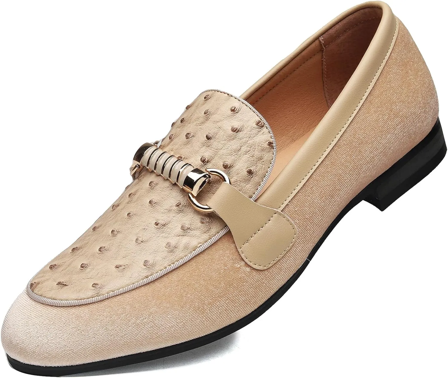 Men's Fashion Formal Velvet Loafers and Wedding Dress Shoes for Men, Penny Slip-On Smoking Luxury Men Casual Shoes