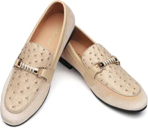 Men's Fashion Formal Velvet Loafers and Wedding Dress Shoes for Men, Penny Slip-On Smoking Luxury Men Casual Shoes
