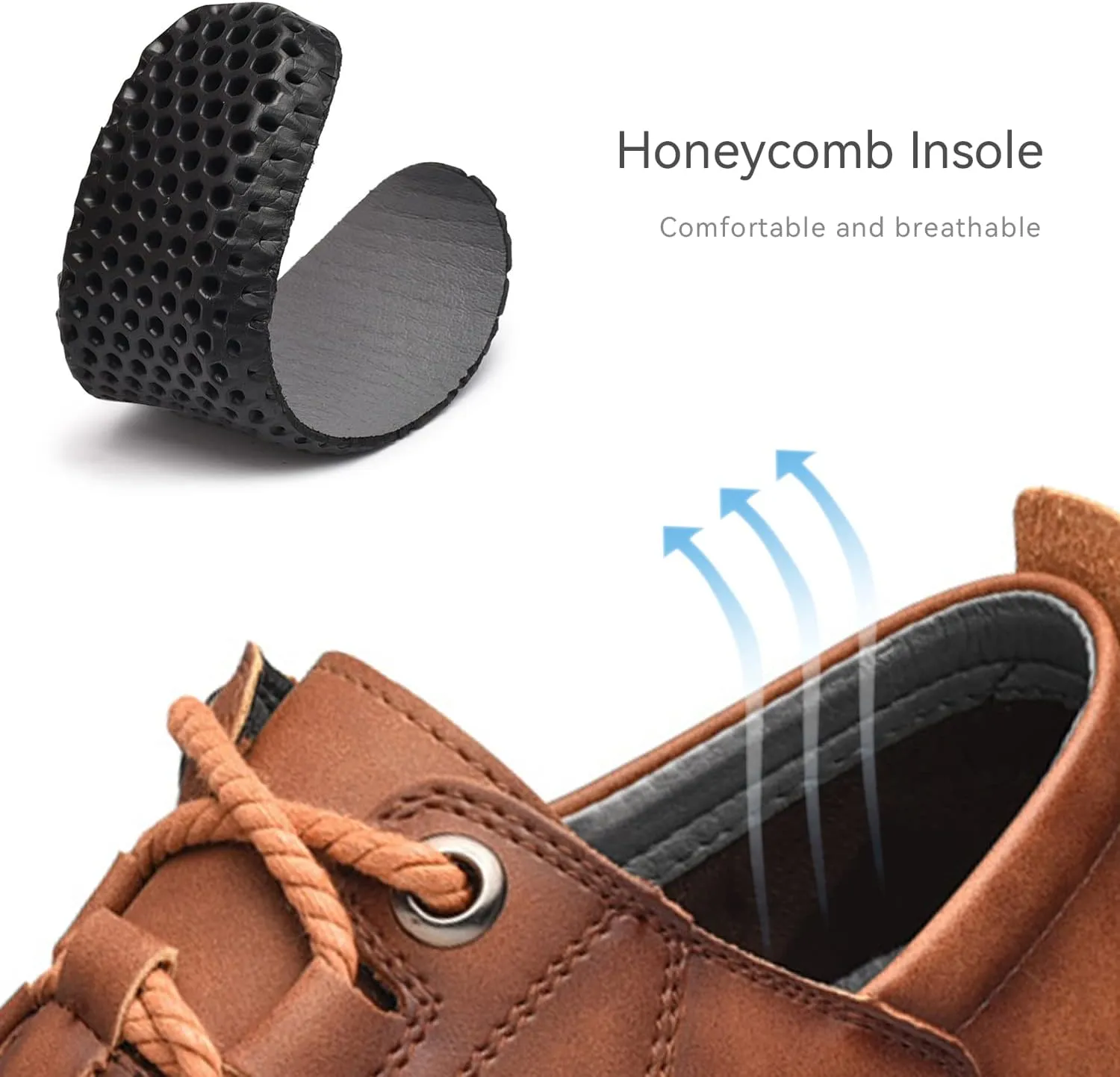 Men's Leather Casual Shoes Fashion Sneakers Driving Loafers Walking Shoes for Men