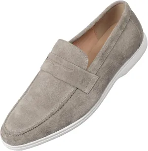 Men's Leather Dress Loafers - Business & Wedding Shoes | Genuine Leather Derby Moccasins for Suits & Tuxedos | Modern & Comfortable Formal Wear