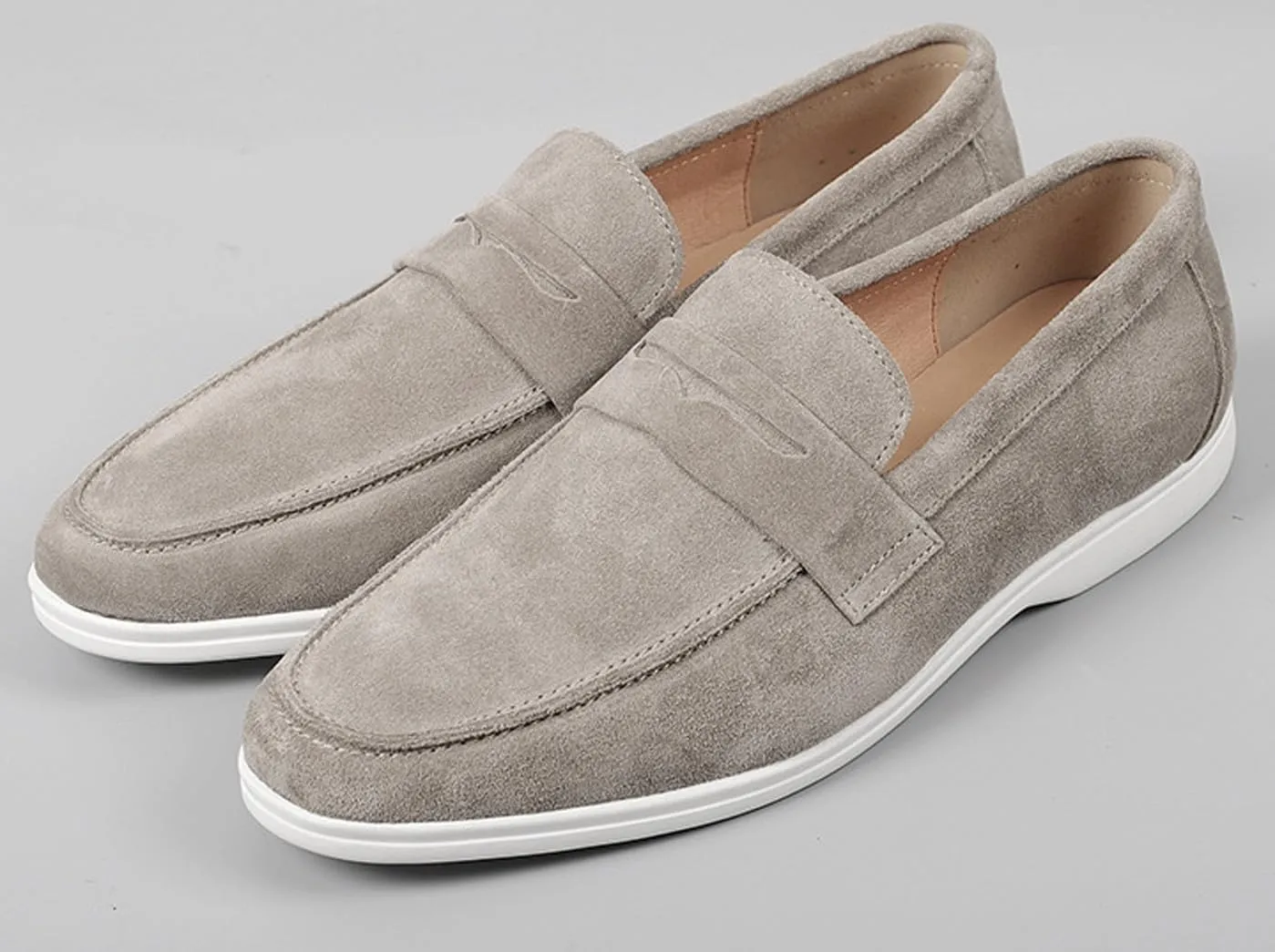 Men's Leather Dress Loafers - Business & Wedding Shoes | Genuine Leather Derby Moccasins for Suits & Tuxedos | Modern & Comfortable Formal Wear