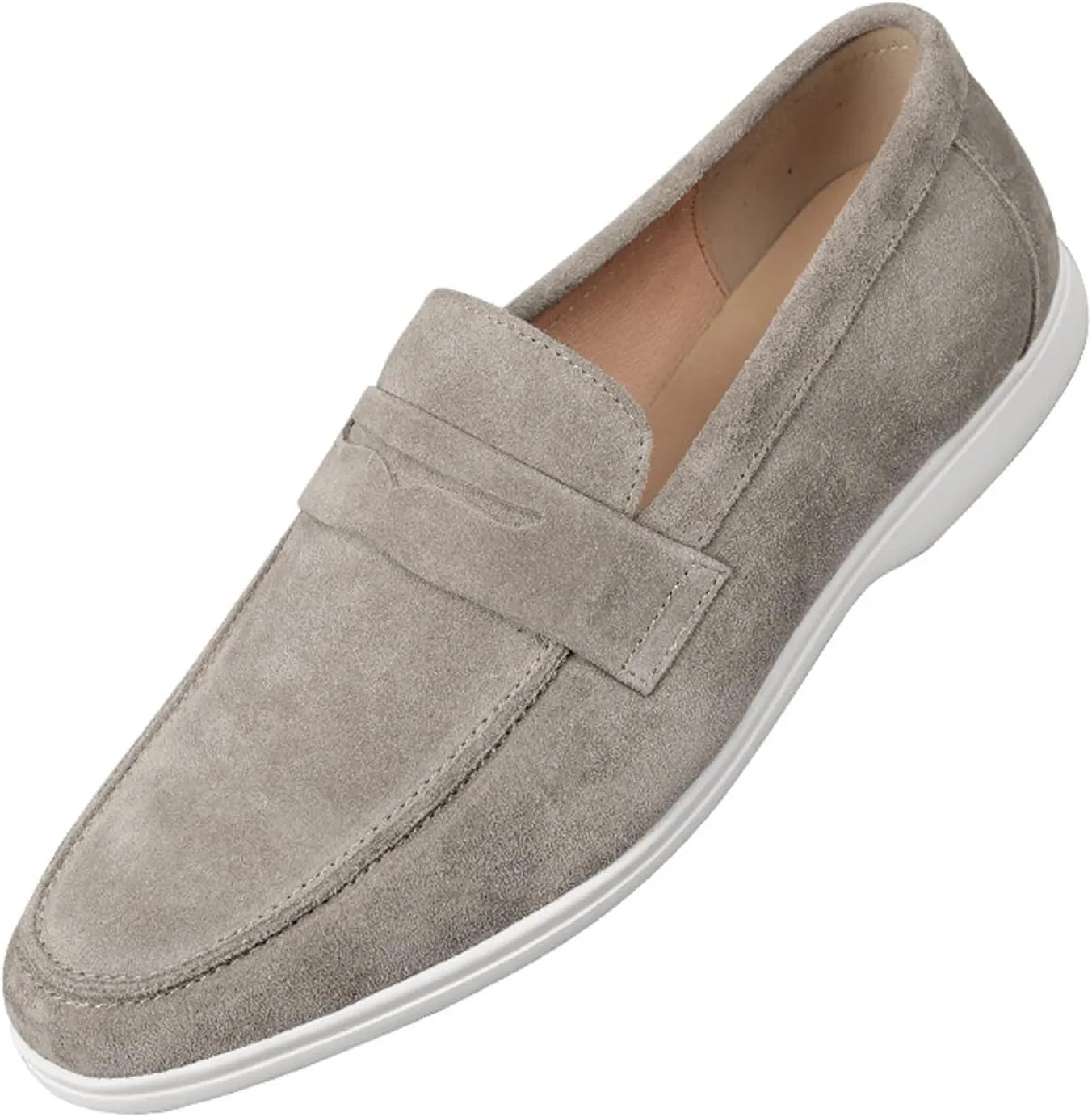 Men's Leather Dress Loafers - Business & Wedding Shoes | Genuine Leather Derby Moccasins for Suits & Tuxedos | Modern & Comfortable Formal Wear