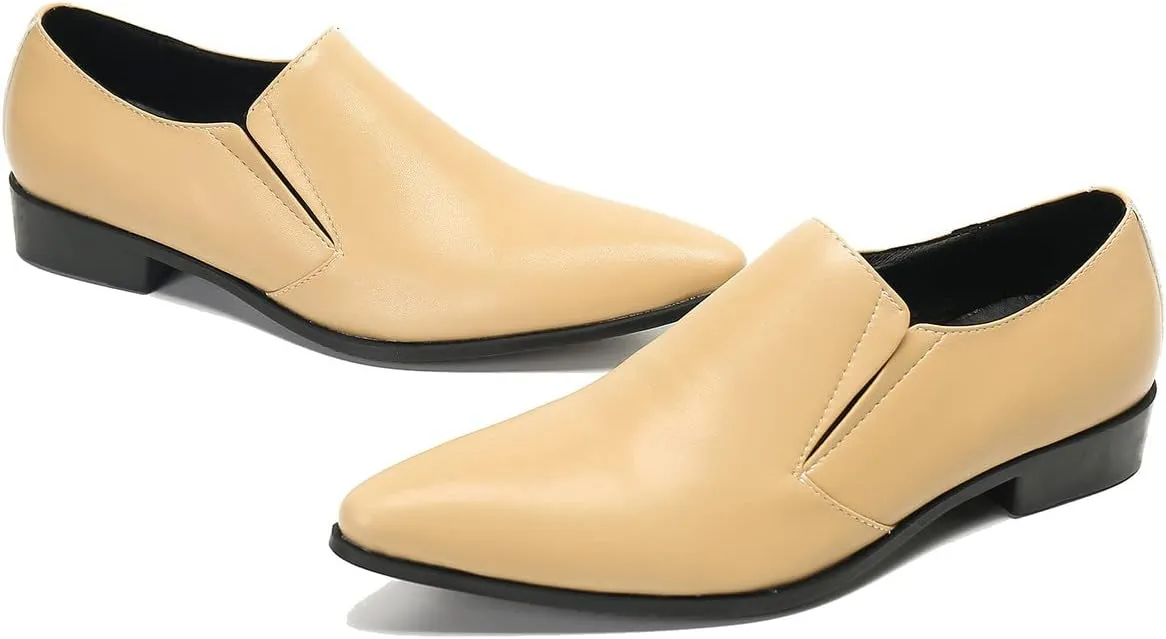 Men's Loafers Casual Penny Slip On Loafers for Men Fashion Prom Wedding Ballroom Tuxedo Party Smoking Summer Walking Shoes for Boy