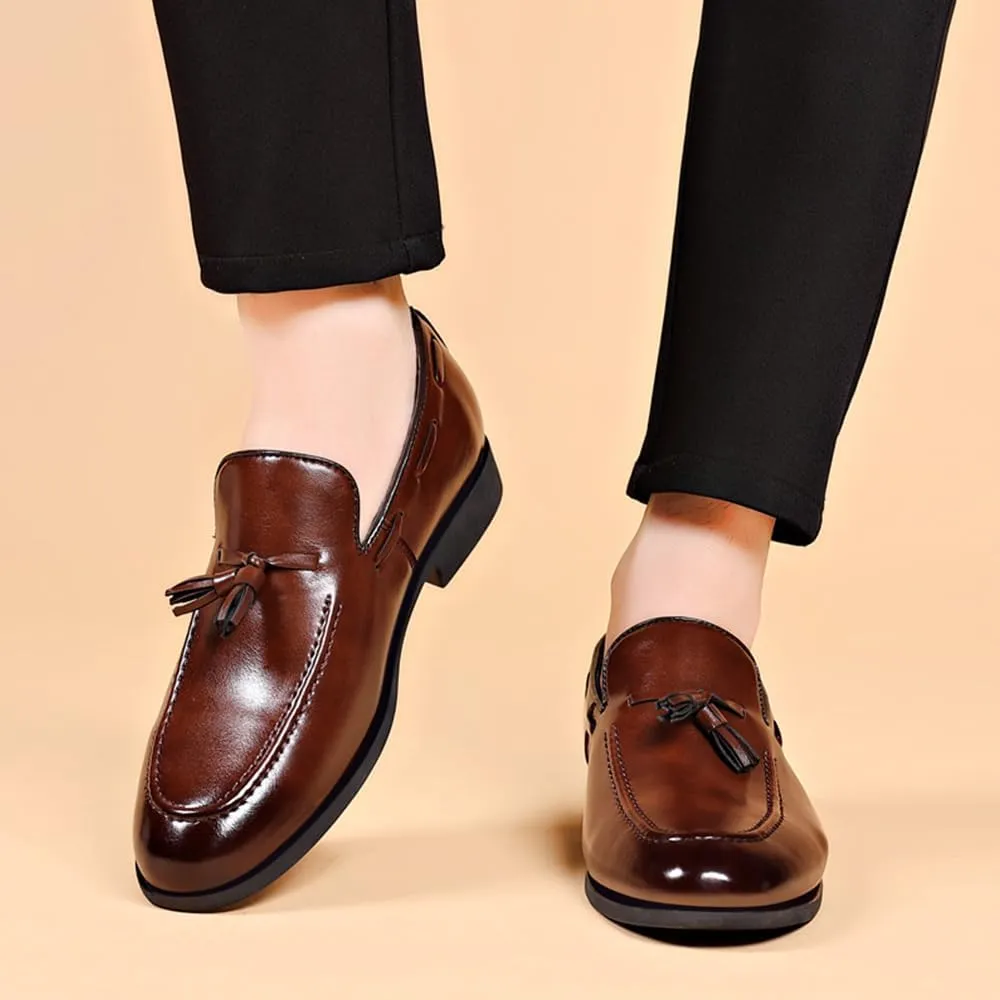 Men's Loafers Dress Shoes Loafers Formal Tassels Business Casual Tuxedo Shoes