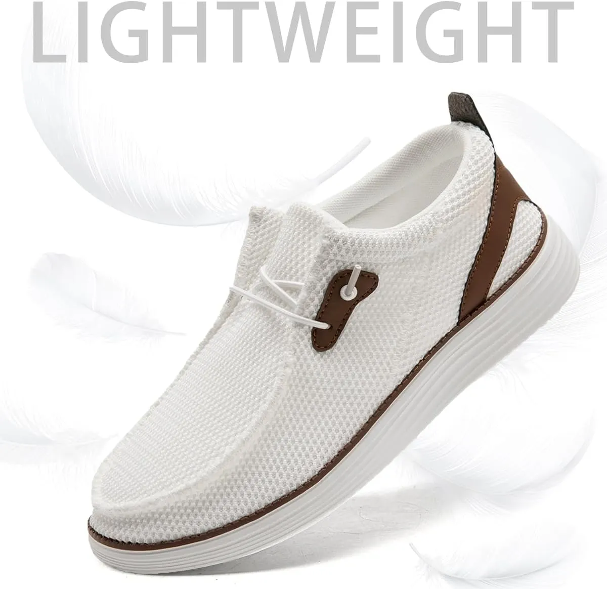 Men's Loafers Slip On Sneakers Boat Walking Fashion Shoes Classcial Comfortable Stylish Lightweight Casual Shoes for Men Non-Slip Durable Home Driving Shoes