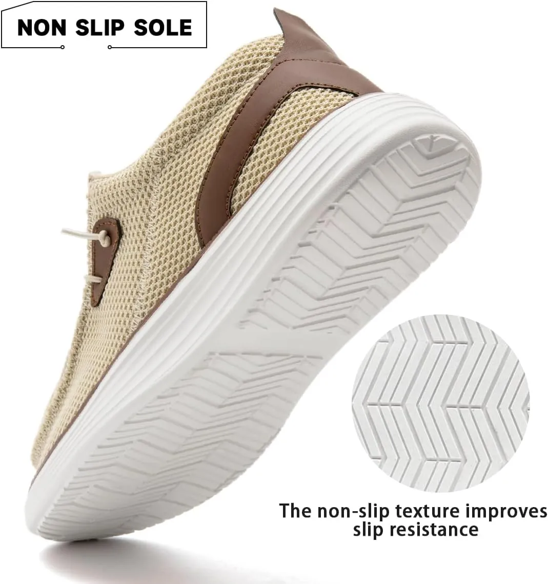 Men's Loafers Slip On Sneakers Boat Walking Fashion Shoes Classcial Comfortable Stylish Lightweight Casual Shoes for Men Non-Slip Durable Home Driving Shoes