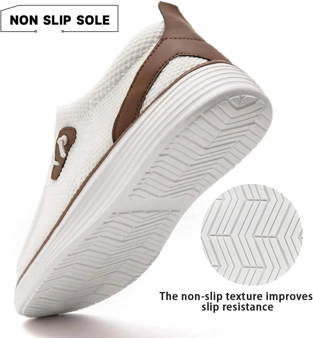 Men's Loafers Slip On Sneakers Boat Walking Fashion Shoes Classcial Comfortable Stylish Lightweight Casual Shoes for Men Non-Slip Durable Home Driving Shoes