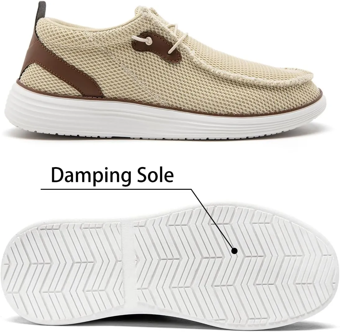 Men's Loafers Slip On Sneakers Boat Walking Fashion Shoes Classcial Comfortable Stylish Lightweight Casual Shoes for Men Non-Slip Durable Home Driving Shoes