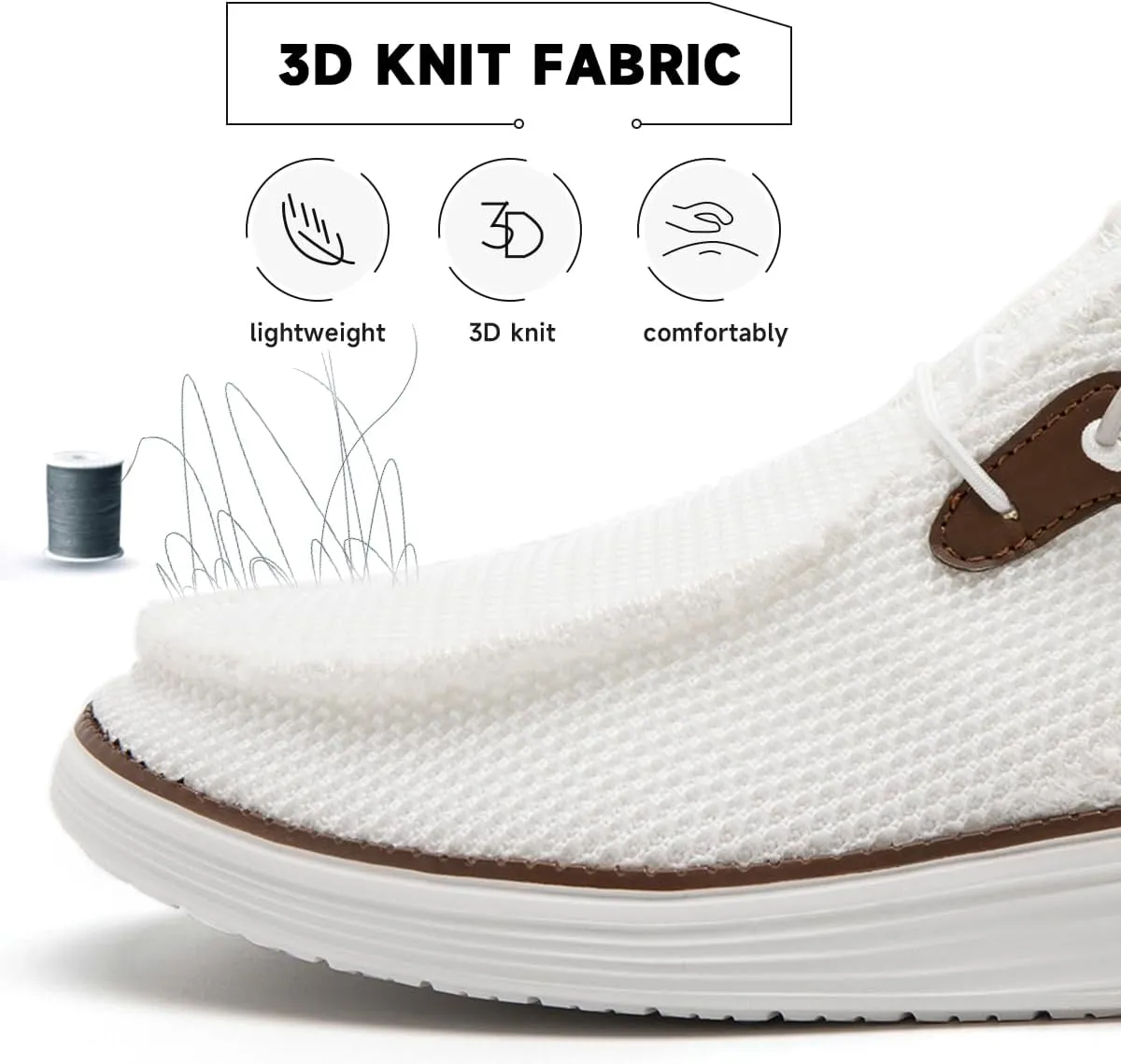Men's Loafers Slip On Sneakers Boat Walking Fashion Shoes Classcial Comfortable Stylish Lightweight Casual Shoes for Men Non-Slip Durable Home Driving Shoes