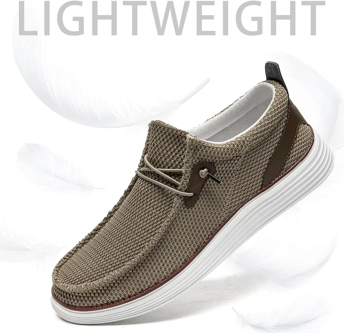 Men's Loafers Slip On Sneakers Boat Walking Fashion Shoes Classcial Comfortable Stylish Lightweight Casual Shoes for Men Non-Slip Durable Home Driving Shoes