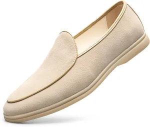 Men's Loafers Slip-Ons Casual Dress Suede Penny Loafers Fashion Wedding Formal Prom Walking Shoes for Men