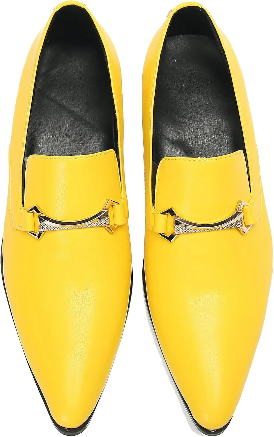 Men's Loafers Slip-Ons Dress Casual Business Penny Loafers Prom Wedding Tuxedo Business Smoking Summer Gold Chain Party Shoes for Boy