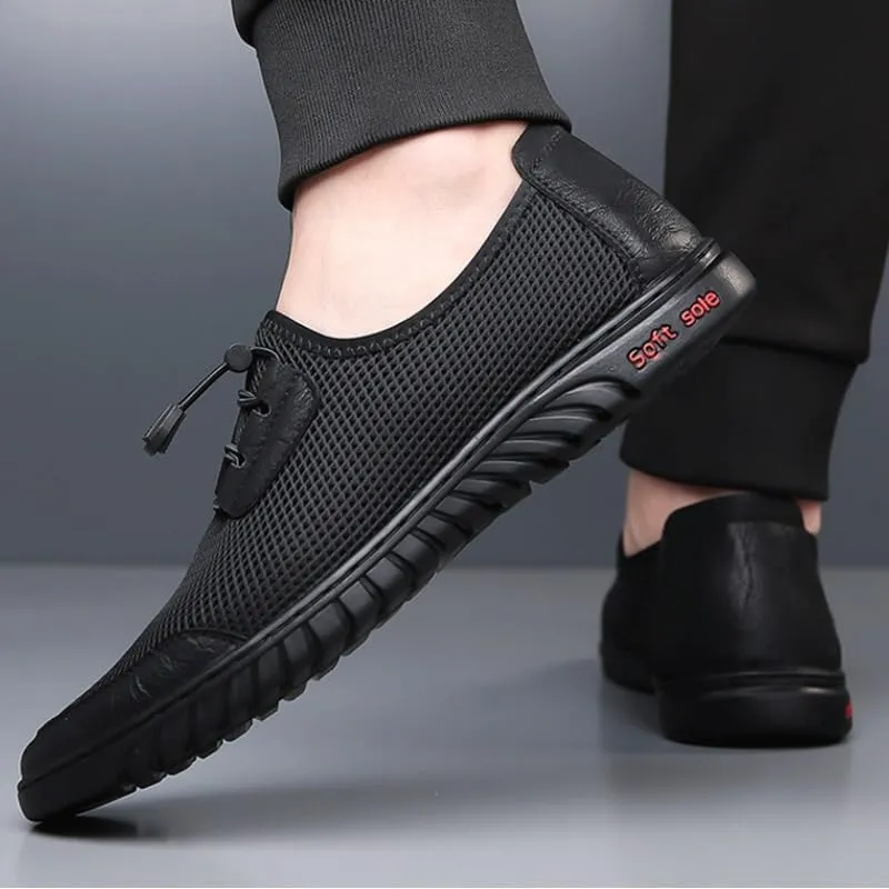Men's Moccasins Summer Breathable Driving Shoes Men-Slip on Walking Loafers Casual Shoes for Men's Outdoor Activities