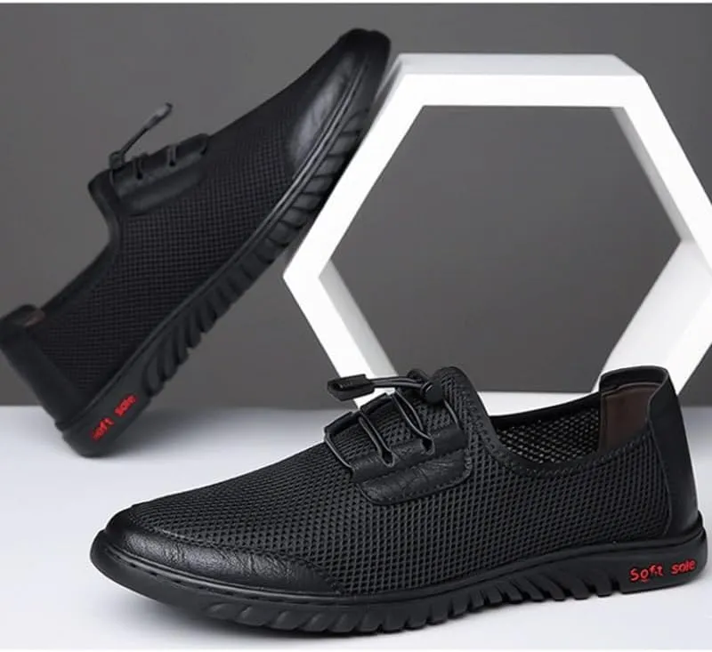 Men's Moccasins Summer Breathable Driving Shoes Men-Slip on Walking Loafers Casual Shoes for Men's Outdoor Activities