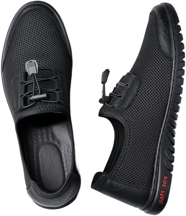 Men's Moccasins Summer Breathable Driving Shoes Men-Slip on Walking Loafers Casual Shoes for Men's Outdoor Activities