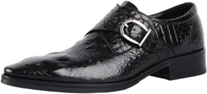 Men's Orthopedic Dress Shoes Comfortable Business Loafers Faux Crocodile Leather Formal Wedding Shoes for Gentlemen