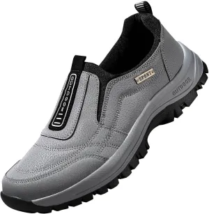 Mens Orthopedic Walking Shoes Outdoor Casual Arch Support Comfortable Waterproof Hiking Shoes for Men Breathable Fashion Sneakers for Outdoor Running