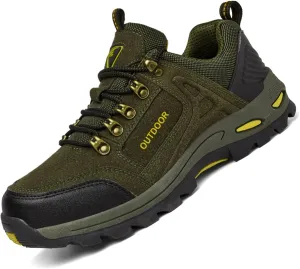 Men's Outdoor Waterproof Hiking Shoes Lightweight Non-Slip Trailing Trekking Sneakers for All Season Camping Walking Work Climbing Shoe