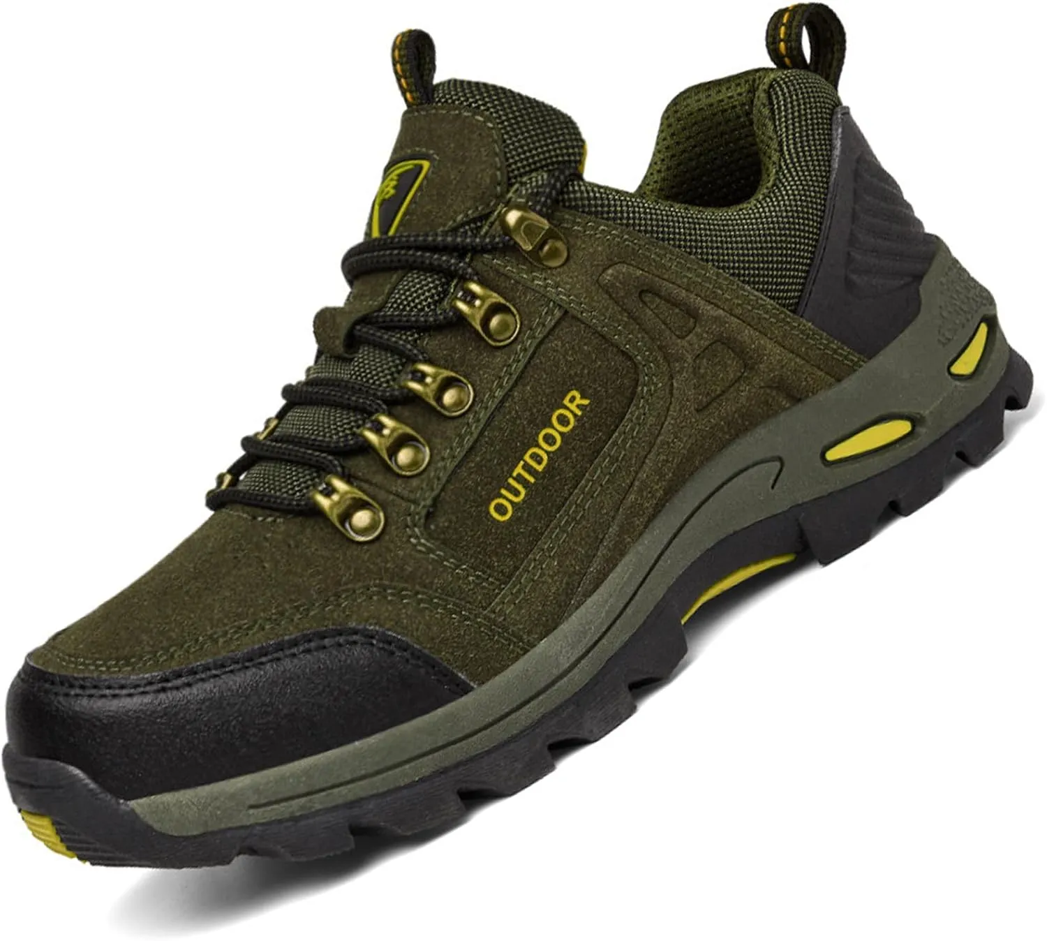 Men's Outdoor Waterproof Hiking Shoes Lightweight Non-Slip Trailing Trekking Sneakers for All Season Camping Walking Work Climbing Shoe