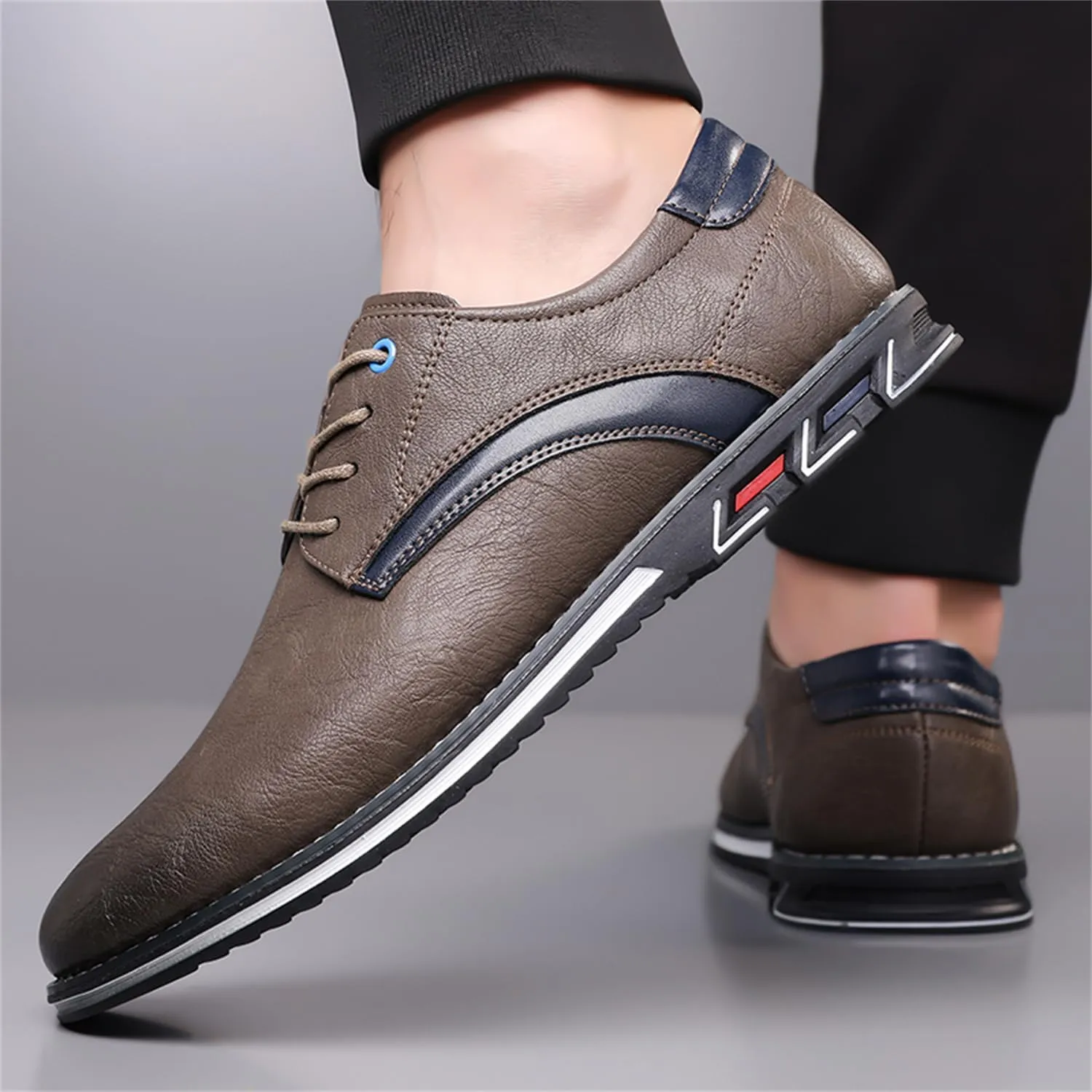 Men's Oxford Casual Dress Shoes Classic Tuxedo Lace-up Lightweight Formal Loafers