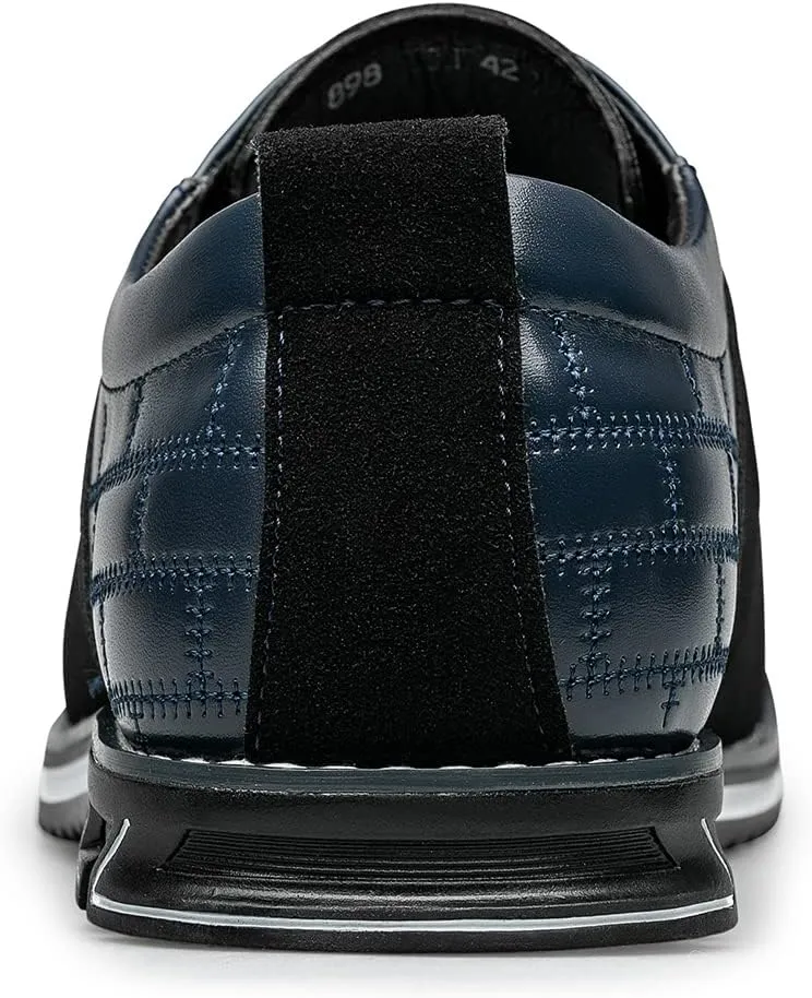 Men's Premium Leather Dress Shoes Comfort Business Casual Oxford Shoes Fashion Dress Sneakers Soft Loafers Derby Shoe for Office Working Walking Driving