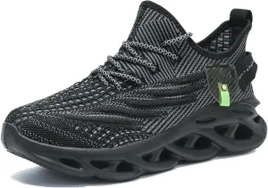 Men's Running Sneakers - Breathable Mesh Athletic Shoes with Shock Absorption