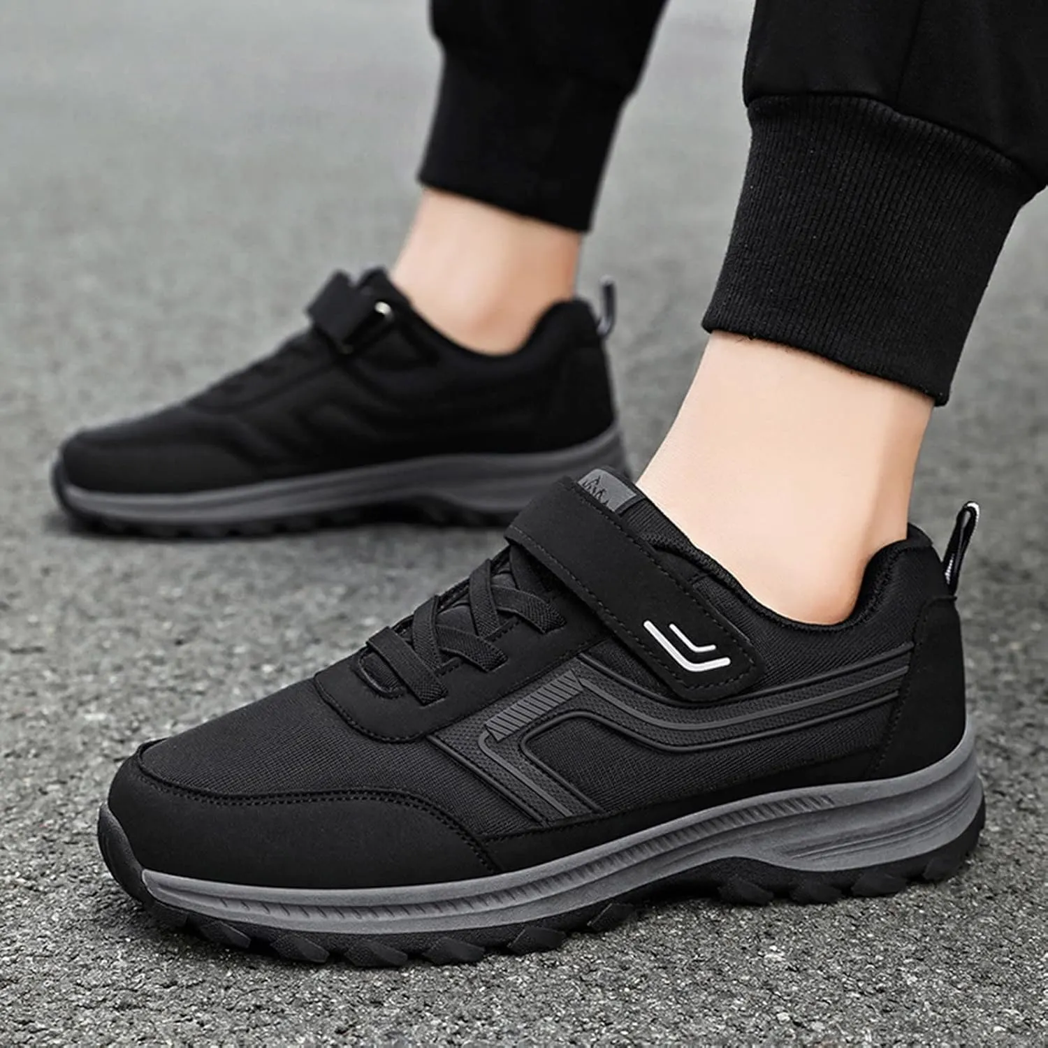 Mens Sneakers Waterproof Hiking Shoes Lightweight Tennis Shoes Comfortable Walking Shoes Outdoor Trekking Shoes