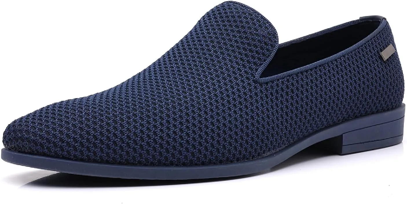 Mens Tuxedo Dress Loafers Slip On Formal Wedding Shoes
