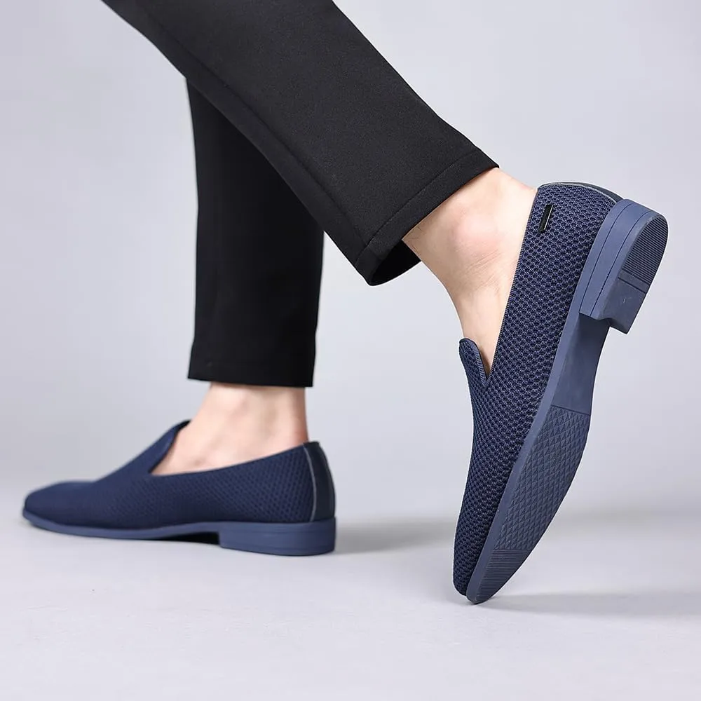 Mens Tuxedo Dress Loafers Slip On Formal Wedding Shoes