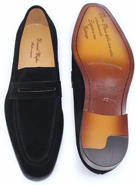 Men's Vintage Spike Dress Loafers Slip On Shoes Fashion Prom Wedding Business Suit Shoes for Business Dinners