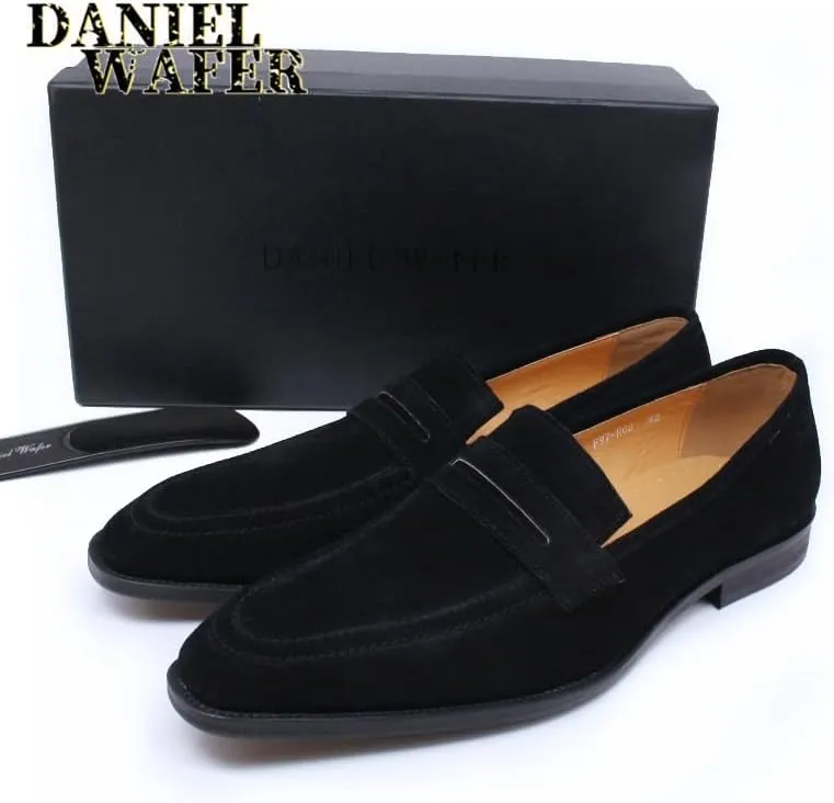 Men's Vintage Spike Dress Loafers Slip On Shoes Fashion Prom Wedding Business Suit Shoes for Business Dinners